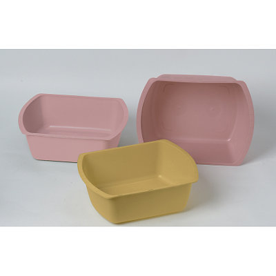 New medline rectangular wash basins mauve 8-quart