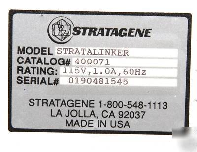 Stratagene 1800 uv crosslinker dna rna