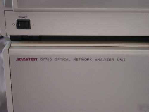 Advantest Q7750 optical network analyzer w/ opt. 10