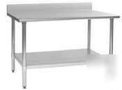 Eagle group T2424SB| work table w/ backsplash| 24IN