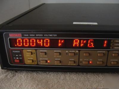Keithley 194A high speed voltmeter w/ two 1944A cards 