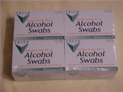 New alcohol swabs 400 individual packs 