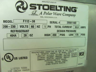 New stoelting F112 countertop shake/slush freezer *** ***