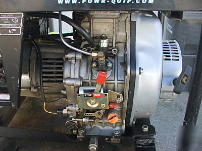 Powr-quip diesel generator model PQDE6500