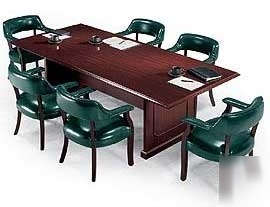 Solid mahogany paoli conference table 