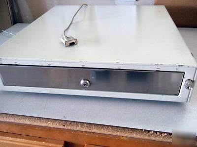 Used cash drawer - serial interface w/warranty - no key