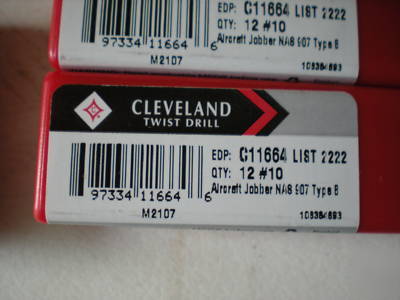 Lot of drills, jobber, misc cleveland twist great deal 