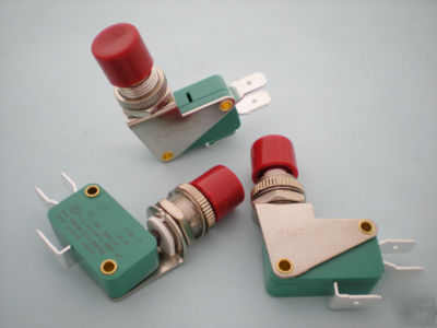 30 x micro switch DS438 on/off 3P w/ lever big red cap