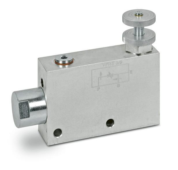 Hydraulic 3 port flow control ongoing pressure 1