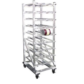 Kelmax csr-162M can storage rack, mobile, holds #10 and