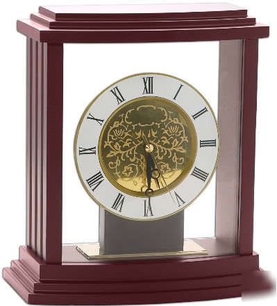 New brand dacasso burgundy wood desk clock for office 