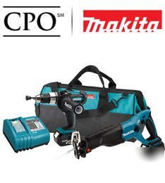 New makita 18V cordless lxt li-ion 2PC combo kit LXT221 