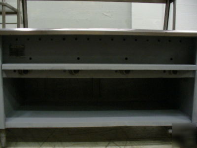 Used secomatic 4 well steam table & sneeze guard & more