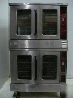 Used southbend full double stack gas convection oven