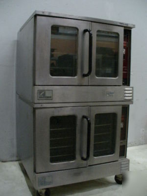 Used southbend full double stack gas convection oven