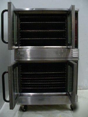 Used southbend full double stack gas convection oven