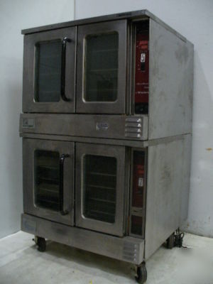 Used southbend full double stack gas convection oven