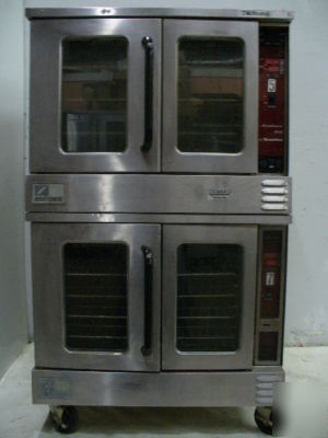 Used southbend full double stack gas convection oven