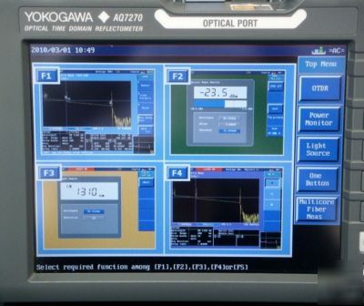 Yokogawa AQ7270 1310/1550/1625NM optical time domain 
