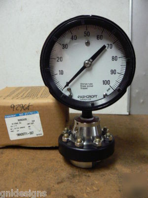 New ashcroft 45 1279AS 04L 100 duragauge gauge+200 seal