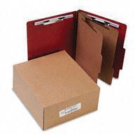10 acco six-section classification folders, earth red 1