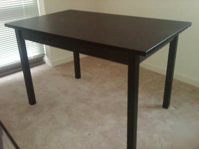 Crate and barrel black desk