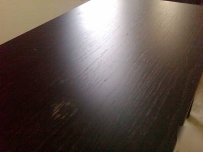 Crate and barrel black desk