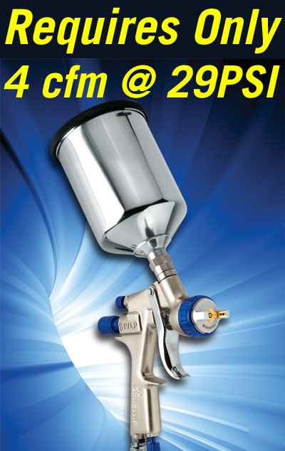 Eastwood concours hvlp spray paint gun 1.2 & 1.8 tips