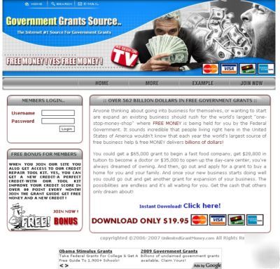 Government grants source directory website business 