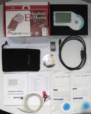 Handheld portable ecg ekg monitor MD100B - fda approved