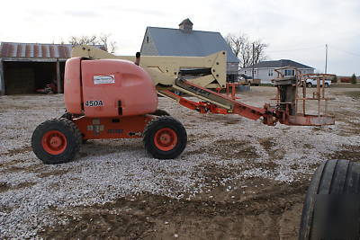 Jlg 450A boom z lift manlift aerial outdoor, 2000 model