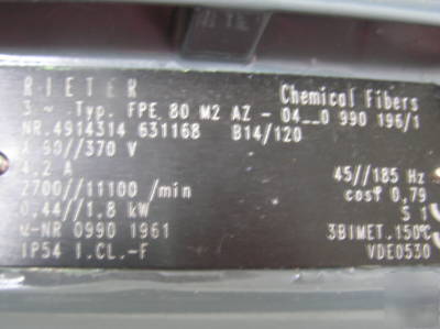 Dietz-motoren fpe .4914314 631168 B14 motor 