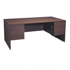 Global genoa series 72 x 36 double pedestal desk