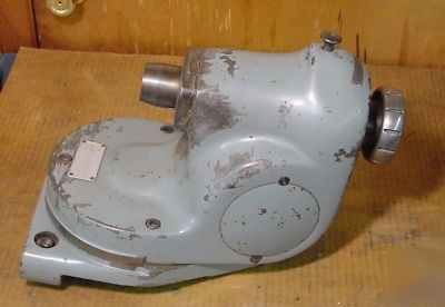 Hardinge vertical milling head machine attachment