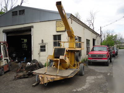 Landscape contractor straw blower