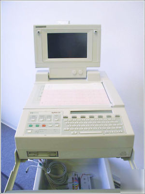 Hp pagewriter xli M1700A ecg ekg w/ software cart leads