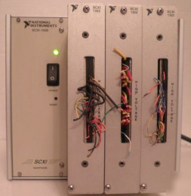 National instruments scxi-1000 mainframe w/ scxi-1322