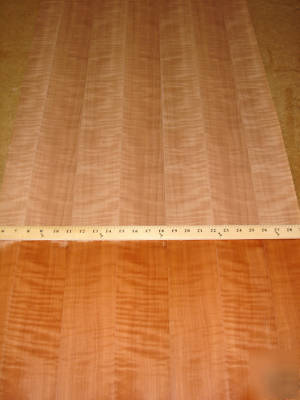 Figured swiss pearwood wood veneer 24