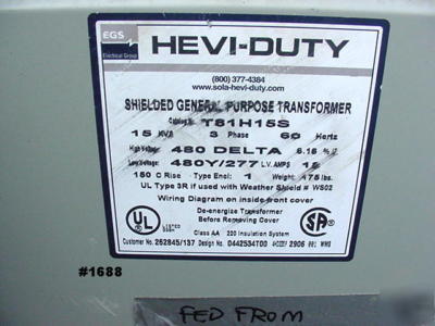 Heavy-duty shielded electrical gen. purpose transformer