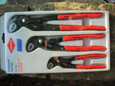 New knipex 3 pc cobra plier set 7