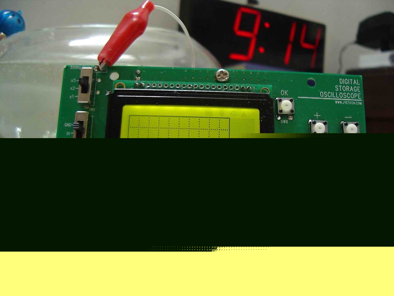 Pocket oscilloscope kit; portable scope handheld probe