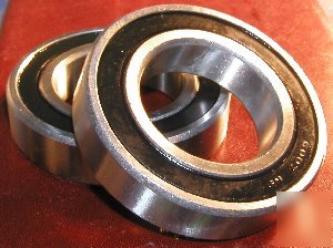 2 sealed radial ball bearing 6006RS 30X55X13