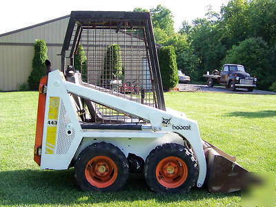 Bobcat 443 skid steer loader skidloader kubota diesel 