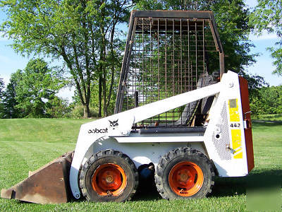 Bobcat 443 skid steer loader skidloader kubota diesel 