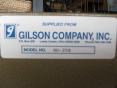 Gilson bo-250 bench oven soil