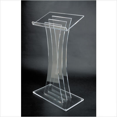 Amplivox sound systems contemporary acrylic lectern