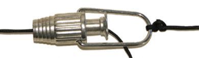 Spring loaded line or rope tensioner (slip...not )