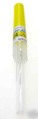 Surflash iv catheter 24GA 0.75â€ per piece yellow