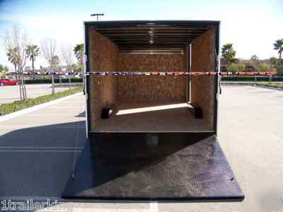 32' v-nose enclosed atv utv quad car toy hauler trailer
