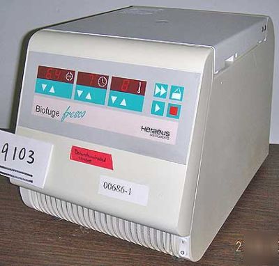 Heraeus biofuge fresco refrigerated centrifuge. kendro